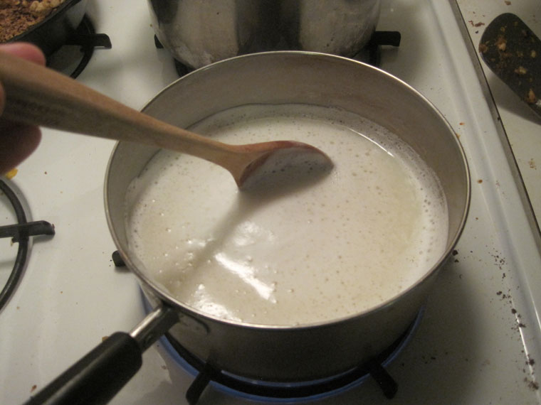 Nấu sữa đậu xanh